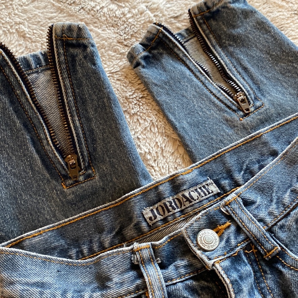 Vintage JORDACHE high waisted jeans zipper ankle